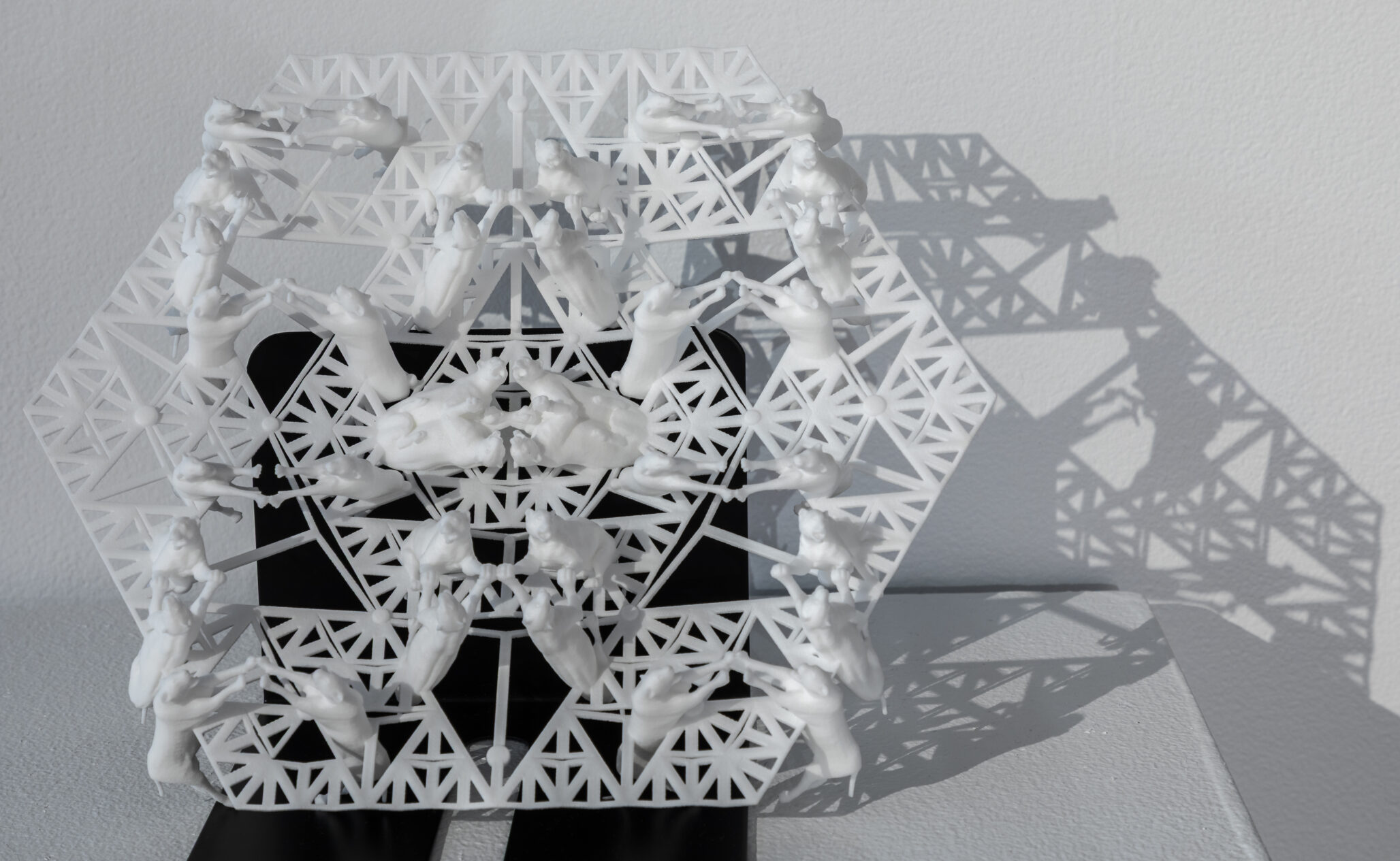 Tiger Kaleidoscope Tactile 3D sculpture to be picked up, touched and felt.