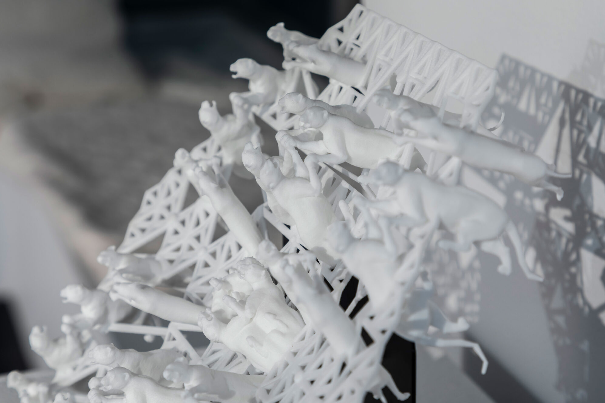 Tiger Kaleidoscope Tactile 3D sculpture to be picked up, touched and felt.