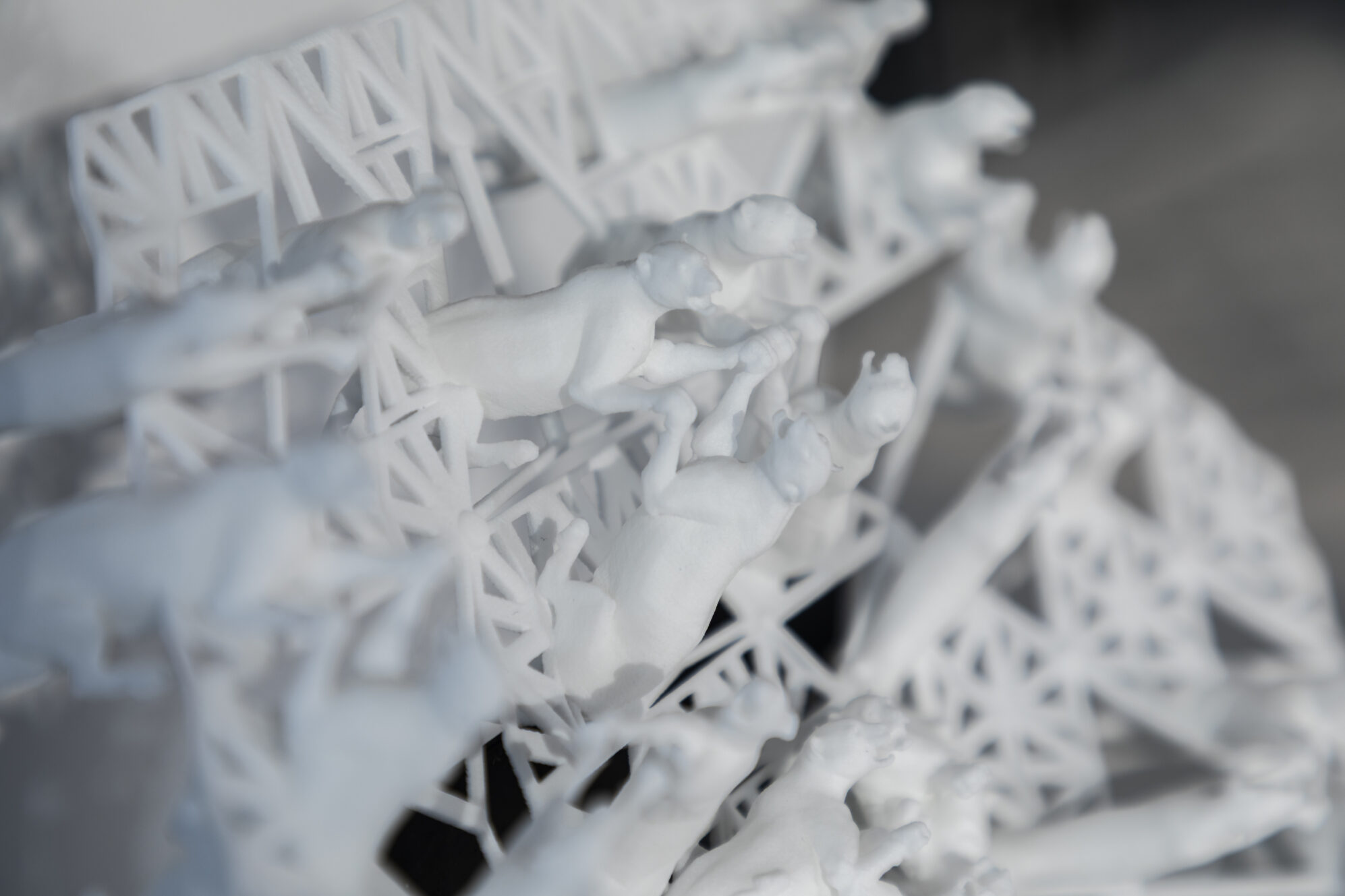 Tiger Kaleidoscope Tactile 3D sculpture to be picked up, touched and felt.